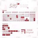 520 104+31 PBT Dye-subbed Keycaps Set for Cherry MX Mechanical Gaming Keyboard